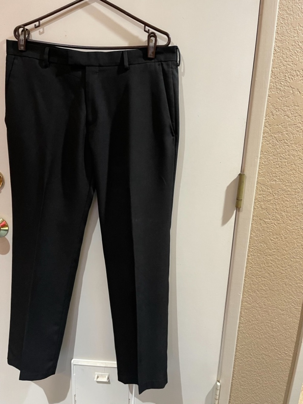 Classic Kenneth Cole Reaction Men's Black Dress Pants - Tailored Fit 36 X 30